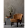375690 TC 01 SF FA Sara fauteuil structure velvet cognac Bijzettafel
