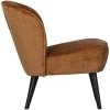 375690 TC 05 VS FA Sara fauteuil structure velvet cognac