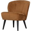 375690 TC 02 VS FA Sara fauteuil structure velvet cognac EA