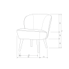 375690 WL TS TM TG TD TC T PLM P MK M KG H G F C BP BN B 31 156 132 50 BT Sara fauteuil