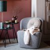375153 G 01 SF VT Lofty fauteuil grijs gemeleerd VIERKANT