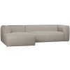 373388 G 04 VS WE Bean hoekbank links incl kussens lichtgrijs gemeleerd