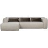 373388 G 01 VS WE Bean hoekbank links incl kussens lichtgrijs gemeleerd