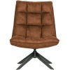 373303 C 01 VS FA Jouke draai fauteuil kunstleer cognac