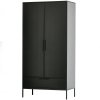 373212 Z 02 VS FA Adam 2 deurs kast grenen zwart EA