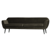 340480 G 02 VS Rocco XL sofa 230cm velvet warmgroen FA