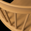 378634 CM 01 VS FA Bliss tuinstoel met spijlen wood fiber caramel melange detail