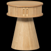 375058 N 01 VS FA Karri nachtkastje rond hout naturel