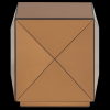 377777 B 03 VS Glintz bijzettafel hout spiegelglas bruin F2