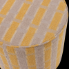 377899 TG 02 VS WP Sarli poef hoog ruit dessi chenille taupe geel C1