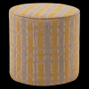 377899 TG 01 VS WP Sarli poef hoog ruit dessi chenille taupe geel F1