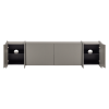 377891 WG 03 VS Brock tv meubel 200cm essen fineer warmgrijs F3