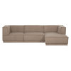 377861 TT 01 VS WP Manu chaise longue bank rechts teddy taupe F1