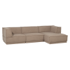 377861 TT 03 VS WP Manu chaise longue bank rechts teddy taupe F2