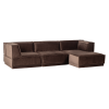 377861 VB 03 VS WP Manu chaise longue bank rechts velvet bruin F2
