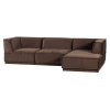 377861 VB 02 VS WP Manu chaise longue bank rechts velvet bruin FA