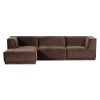 377860 VB 01 VS WP Manu chaise longue bank links velvet bruin F1