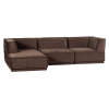 377860 VB 03 VS WP Manu chaise longue bank links velvet bruin F2