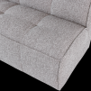 400561 WG 05 VS VT Cluster eetbankje met rugleuning boucle warm grijs C2