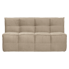400561 ZB 01 VS VT Cluster eetbankje met rugleuning velvet zacht beige F1