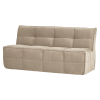 400561 ZB 02 VS VT Cluster eetbankje met rugleuning velvet zacht beige FA