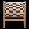 377837 B 04 VS WP Zano fauteuil hout bruin met kelim zitting naturel B1