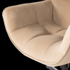 374196 Z 01 VS ES Wibo draaifauteuil mat velvet zand fsc detail
