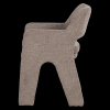 400553 T 03 VS VT Bigfoot eetkamerstoel chenille taupe L1