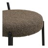 Badalona Counter Chair - Stolička za pultom, bouclé, hnedá, čierne nohy HN1064