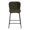 Maceda Counter Chair - stolička za pultom, bouclé, zelená, čierne nohy HN1241