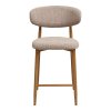 Levanto Counter Chair - stolička za pultom, piesková, drevené nohy, dub HN1302