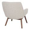 London Lounge Chair - kreslo do obývačky, piesková farba, nohy z vlašského orecha HN1278