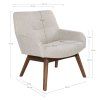 London Lounge Chair - kreslo do obývačky, piesková farba, nohy z vlašského orecha HN1278