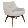 London Lounge Chair - kreslo do obývačky, piesková farba, nohy z vlašského orecha HN1278
