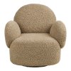 Lounge kreslo Messina s funkciou otáčania - Lounge kreslo s funkciou otáčania, svetlohnedé HN1265