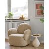 Lounge kreslo Messina s funkciou otáčania - Lounge kreslo s funkciou otáčania, svetlohnedé HN1265