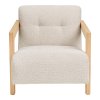 Kreslo Caracas Lounge Chair - Kreslo s podrúčkami, dub, béžová HN1321