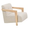 Kreslo Caracas Lounge Chair - Kreslo s podrúčkami, dub, béžová HN1321