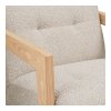 Kreslo Caracas Lounge Chair - Kreslo s podrúčkami, dub, béžová HN1321