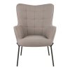 Glasgow Chair - Stolička, kameň, čierne nohy HN1231
