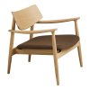 Kreslo Olvera Lounge Chair - Kreslo do obývačky, dub, prírodná/hnedá HN1084