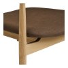 Kreslo Olvera Lounge Chair - Kreslo do obývačky, dub, prírodná/hnedá HN1084
