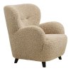Lunaro Lounge Chair - kreslo do obývačky, svetlohnedá HN1265