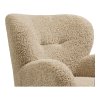 Lunaro Lounge Chair - kreslo do obývačky, svetlohnedá HN1265