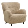 Lunaro Lounge Chair - kreslo do obývačky, svetlohnedá HN1265