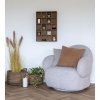 Lounge kreslo Messina s funkciou otáčania - Lounge kreslo s funkciou otáčania, bouclé, svetlo sivé HN1253