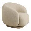 Kreslo Hawkes Lounge Chair - kreslo s funkciou otáčania, piesková farba, HN1287