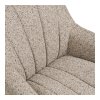 Kreslo Grandola Lounge Chair - kreslo s otočným kolieskom, sivé, čierne nohy HN1086