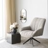 Kreslo Grandola Lounge Chair - kreslo s otočným kolieskom, sivé, čierne nohy HN1086