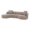Kingston Sofa - obývacia izba s 2 vankúšmi, ľavá strana, hnedá HN1299
